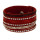 Bracelet PU, 22x3,3cm, red