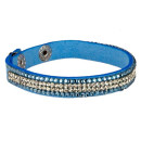 Bracelet PU, 20x1,0cm, blue