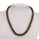 Necklace, red-gold