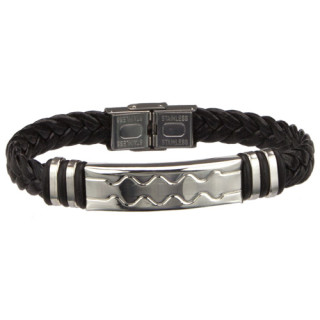 Bracelet PU with Stainless Steel