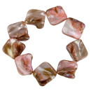 Bracelet mother of pearl, special colour: brown-pink