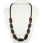 Necklace lava with red coral