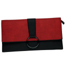 Small handbag/clutch, black-red