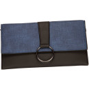 Small handbag/clutch, black-blue