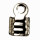 5.000 End pieces hinged, 2mm
