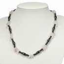 Magnetic chain rose quartz