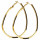 Creolen, Tropfen 70mm, 2mm, Gold