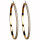 Creolen, 50mm, Gold Sand