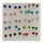Box mit 20 Paar Ohrpins mit Steinen 4mm