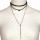 Necklace, red-gold