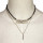 Necklace, red-gold