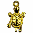 50 Pendant / Charms Turtle, Gold