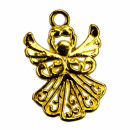 50 Pendants / Charms Angel, Gold