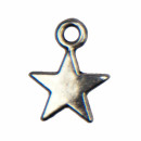 100 Pendant / Charms Star, Silver