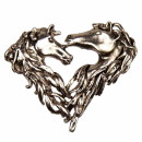 Pendant heart/horse, 46x55mm