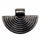 Pendant semi-circle, 13x25mm