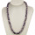 Necklace mother of pearl, purple, matt, AB, 8mm