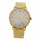 Modische Uhr mit Mesh-Armband, Gold, ohne Batteriecheck!