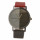Extravagante Armbanduhr, Schwarz-Rot-Weiß, ohne Batteriecheck!