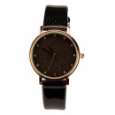 Ladies watch, black, no battery check!