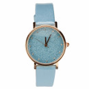 Ladies watch, light blue, no battery check!