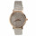 Armbanduhr mit Glitzereffekt, Silber/Rose, ohne Batteriecheck!