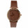 Armbanduhr mit Glitzereffekt, Braun/Rose, ohne Batteriecheck!