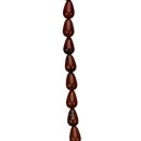 strand mahogany opsidian, drops 12x8mm