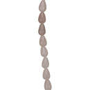 strand rose quartz, drops 12x8mm