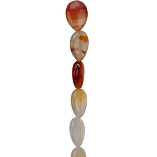 strand red agate, wings 18x13mm