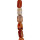 Strang roter Achat, Rechteck 18x13mm
