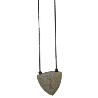 Halskette mit Keramikanhänger, 55cm