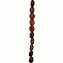 Strang Mahagoniobsidian, Oval 10x8x5mm - nur noch 4...