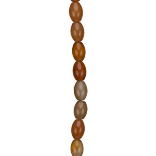 strand red agate, olive 12x8mm