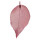 Anhänger Blatt Groß, Natur/Kupfer, Rosa