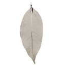 Pendant leaf large, nature/copper, light silver - only...