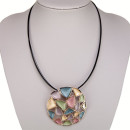 Fashionable necklace, multicoloured