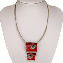 Fashionable necklace, multicoloured
