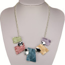 Fashionable necklace, multicoloured