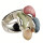 Fashionable stretch ring, multicoloured