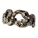 Special price: Stainless steel biker ring, snake