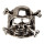 Sonderpreis: Bikerring aus Edelstahl, Totenkopf