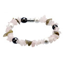 magnetic bracelet labradorite and rose quartz