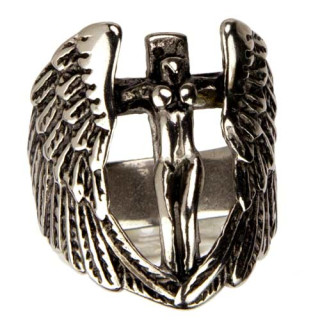 Special price: stainless steel biker ring, wings