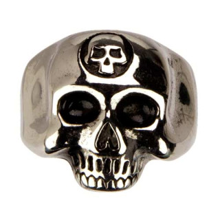 Special price: Stainless steel biker ring, skull - only 2pcs left!