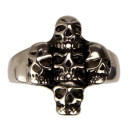 Special price: stainless steel biker ring, skulls