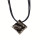 4-strand fashion chain, square, black matt