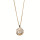 Long curb chain with pendant, 60cm, spiral, rose gold