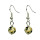 Natural pearl earrings Dalmantine Jasper, 8mm