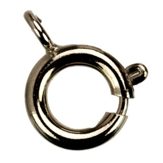 100 Springringe, 9mm, Silber